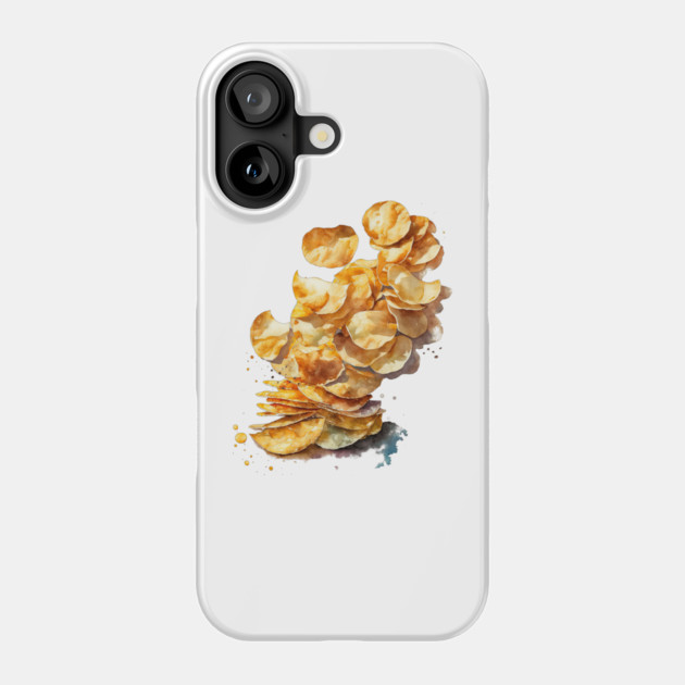 Watercolor Potato Chips Phone Case by HolidayBug