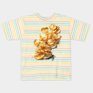 Watercolor Potato Chips Kids T-Shirt