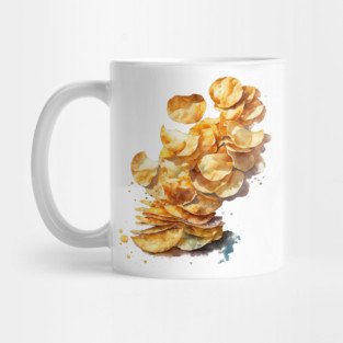 Watercolor Potato Chips Mug