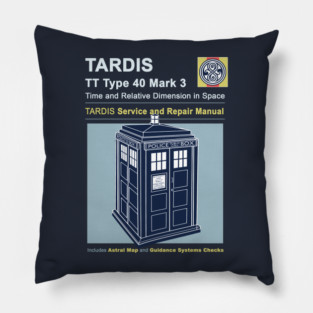 TARDIS Repair Manual Pillow