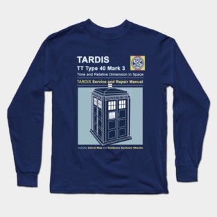 TARDIS Repair Manual Long Sleeve T-Shirt