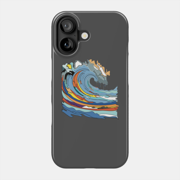 Abstract Wave Phone Case by TopTenGraphics