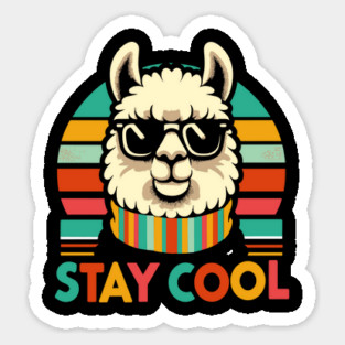 Retro Llama Magnet