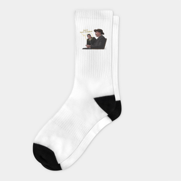 There Will be Paul F. Tompkins Socks by 51Deesigns