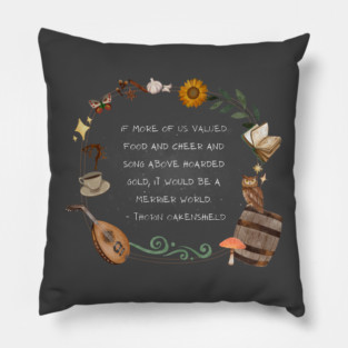 Food & Cheer & Song Pillow
