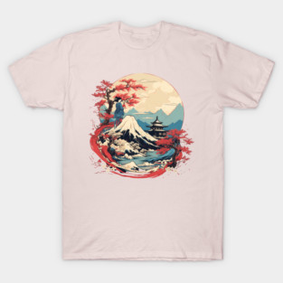 JAPANESE WOODBLOCK PRINT T-Shirt