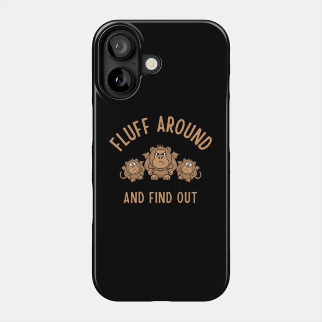 Fluff Around and Find Out Cheeky Witch® Flying Monkeys Phone Case by Cheeky Witch
