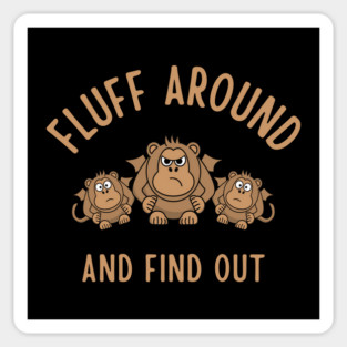 Fluff Around and Find Out Cheeky Witch® Flying Monkeys Magnet