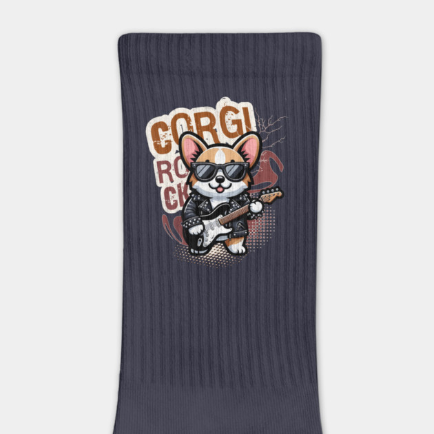 Rocker Funny Corgi by alcoshirts