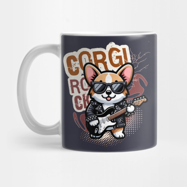 Rocker Funny Corgi by alcoshirts