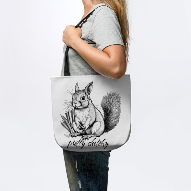 Pretty Sketchy Pun Squirrel by HolidayBug