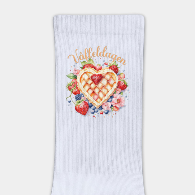 Watercolor Waffle Day, Våffeldagen by HolidayBug