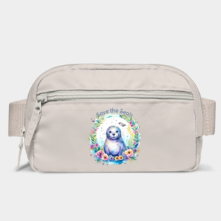 Watercolor Save the Seals Bag