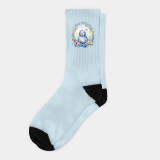Watercolor Save the Seals Socks