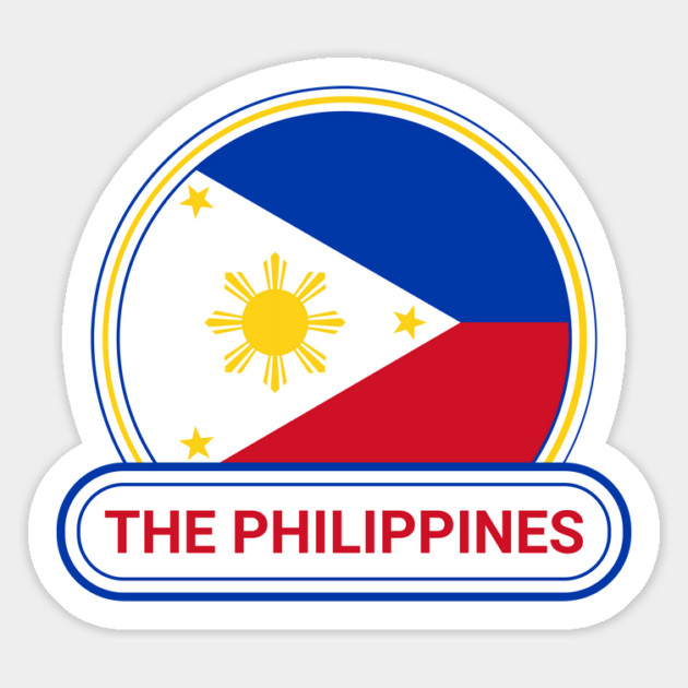 The Philippines Country Badge - The Philippines Flag Magnet by Yesteeyear