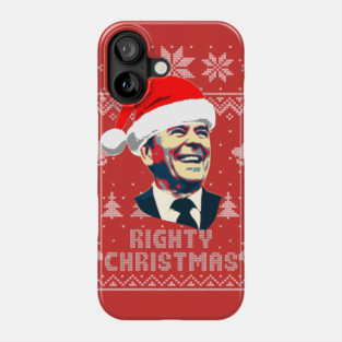 Ronald Reagan Right Christmas Phone Case