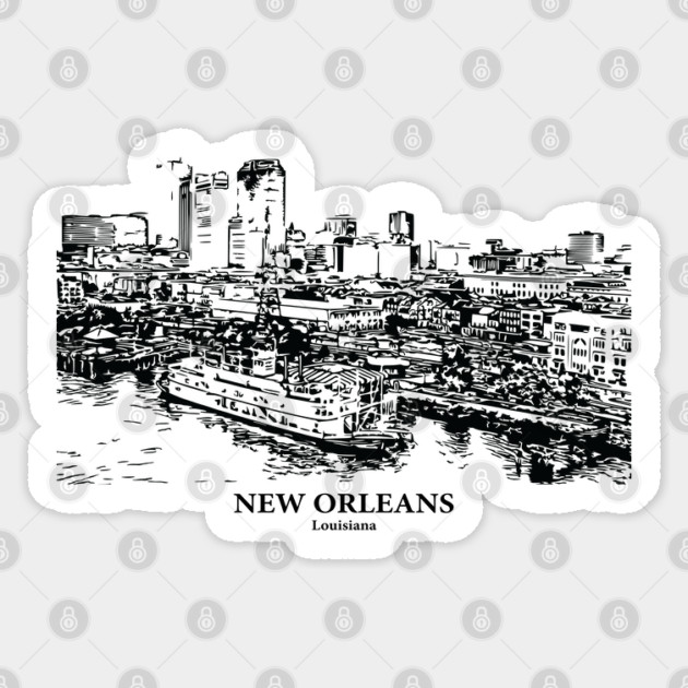 New Orleans - Louisiana Sticker by Lakeric