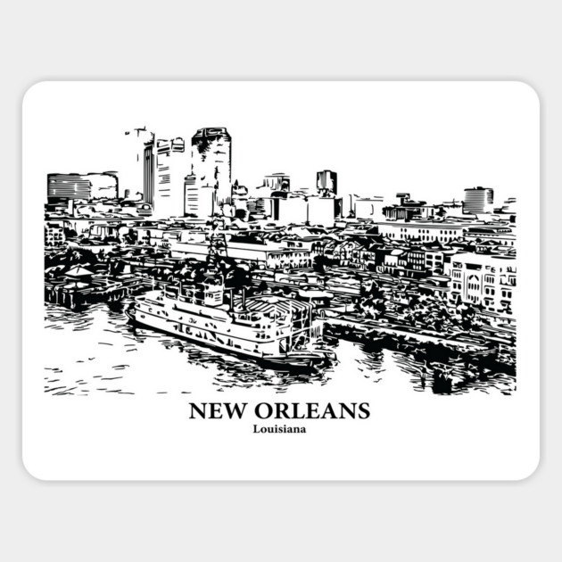 New Orleans - Louisiana Magnet by Lakeric