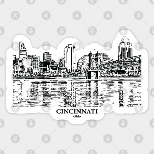 Cincinnati - Ohio Sticker by Lakeric
