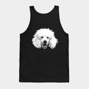 White Poodle Tank Top