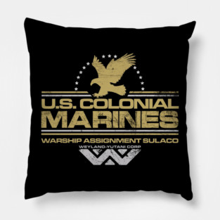 COLONIAL MARINES VALOR SHIRT Pillow