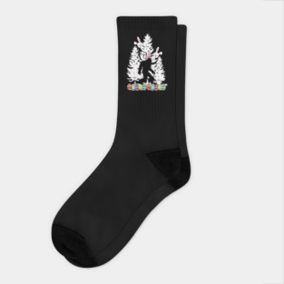 Easter Bunny Bigfoot Socks