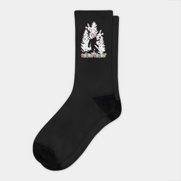 Easter Bunny Bigfoot Socks by The WYLD Tribe