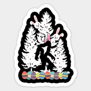 Easter Bunny Bigfoot Magnet