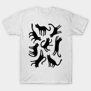 Black Cats Blep T-Shirt