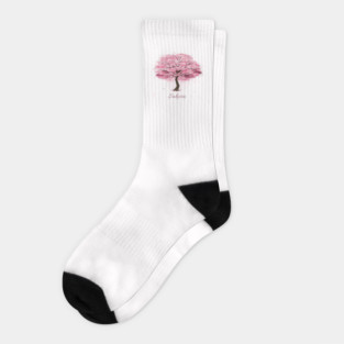 Sakura Tree Blossom Socks
