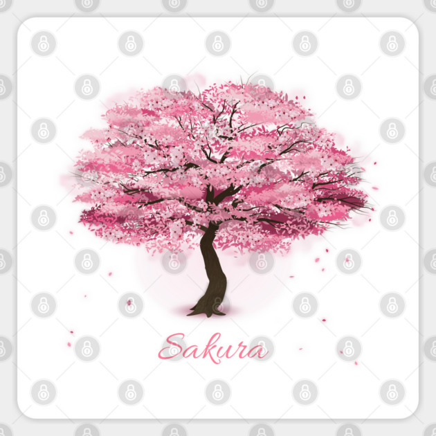 Sakura Tree Blossom Sticker by HolidayBug