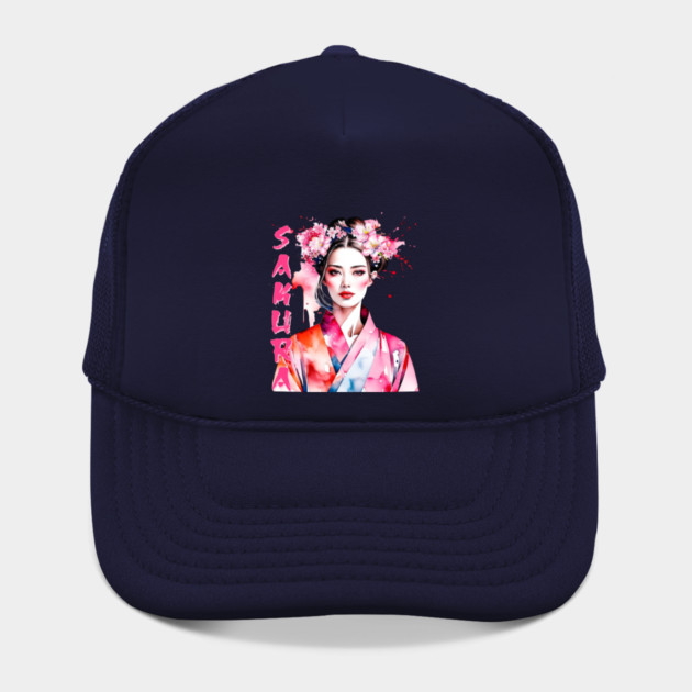 Watercolor Sakura Woman by HolidayBug