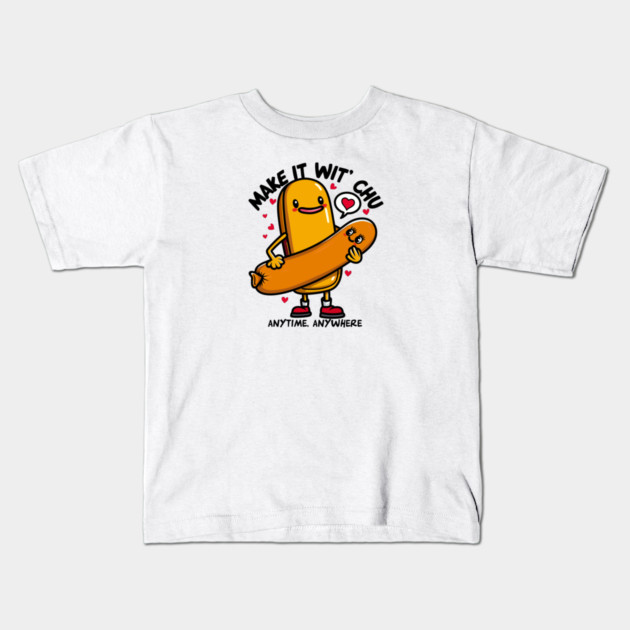 MAKE IT WIT CHU Kids T-Shirt by artslaves