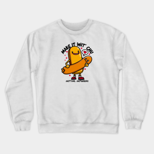 MAKE IT WIT CHU Crewneck Sweatshirt by artslaves