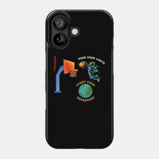 Astronaut Basketball Dunk – Motivational Space Adventure Phone Case