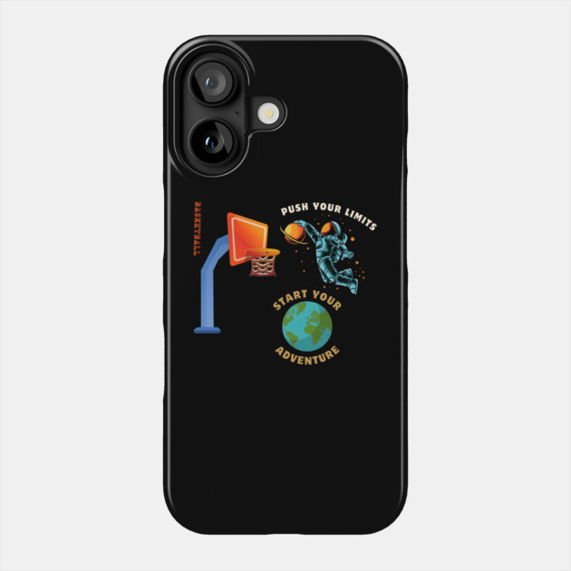 Astronaut Basketball Dunk – Motivational Space Adventure Phone Case by MakerMind8.2