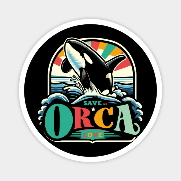 Save The Orca Magnet by JessArty