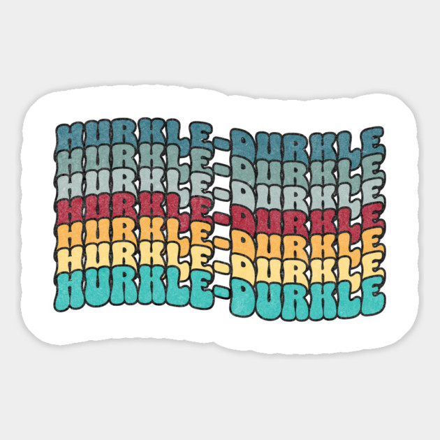 Hurkle Durkle Scottish Slang for lazing in bed instead of getting up in the morning, vintage design Magnet by Luxinda