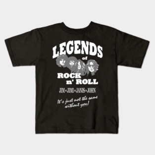 Legends of Rock 'N Roll (front & back print) Kids T-Shirt