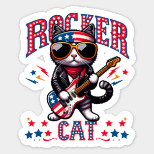 Cat Rocker Magnet