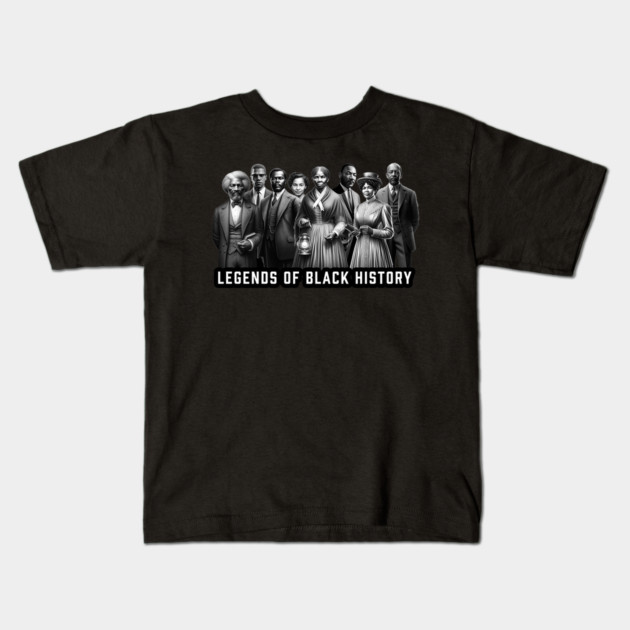 Legends of Black History Kids T-Shirt by UrbanLifeApparel