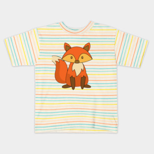 Sitting Fox Kids T-Shirt
