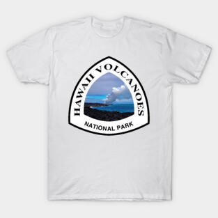Hawaii Volcanoes National Park shield T-Shirt