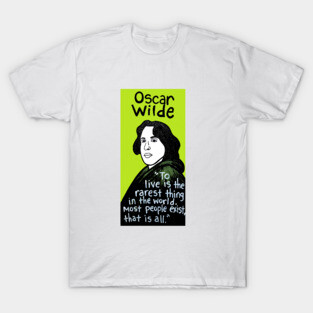 Oscar Wilde pop folk art T-Shirt