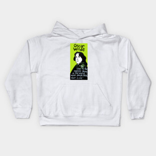 Oscar Wilde pop folk art Kids Hoodie