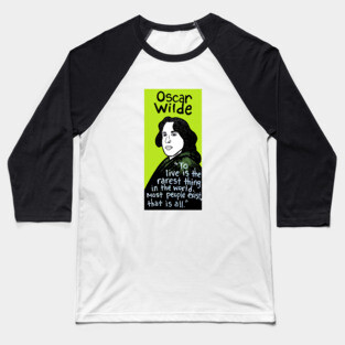 Oscar Wilde pop folk art Baseball T-Shirt