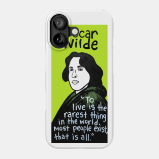 Oscar Wilde pop folk art Phone Case