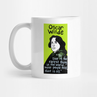 Oscar Wilde pop folk art Mug
