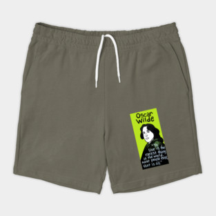 Oscar Wilde pop folk art Shorts