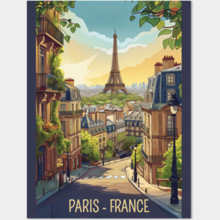 Paris France Posters and Art